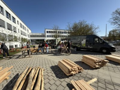 Intensive Projekttage für einen Schulgartenzaun